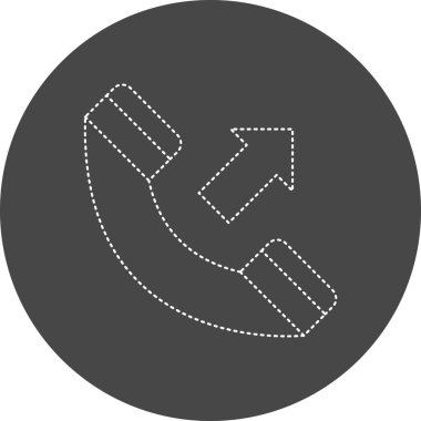 Bir telefon simgesinin vektör illüstrasyonu