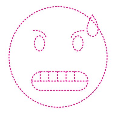 face mask icon isolated on white background