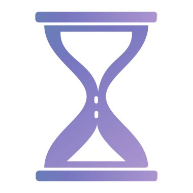 Kum saati. Web simgesi basit illüstrasyon