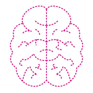 brain, web simple icon illustration