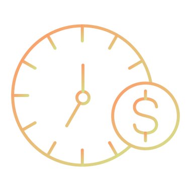 Zaman yönetimi simgesi vektör illüstrasyonu