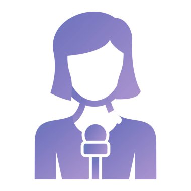 kadın avatar karakter vektör illüstrasyon tasarımı