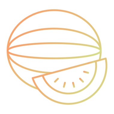 Taze meyve ikonu. vektör illüstrasyonu