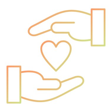 vector illustration of charity and donation icon