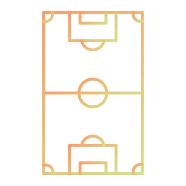 football court icon. web simple icon illustration