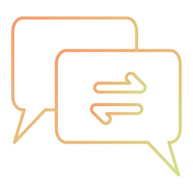 Sohbet kabarcığı vektör illüstrasyonu