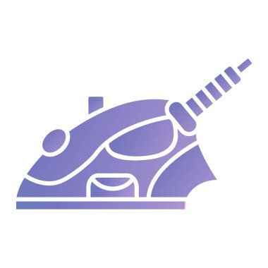 Demir vektör simgesi. Düz çizim. 10 saniye.