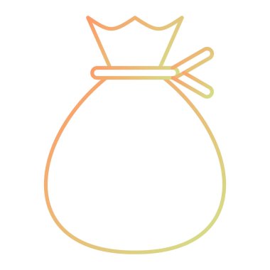 çanta simgesi. Düz tasarım stili eps 10