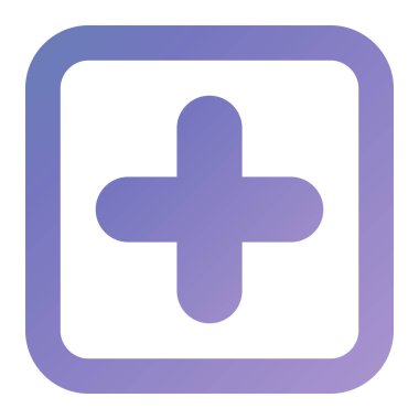 Artı simge vektör illüstrasyonu