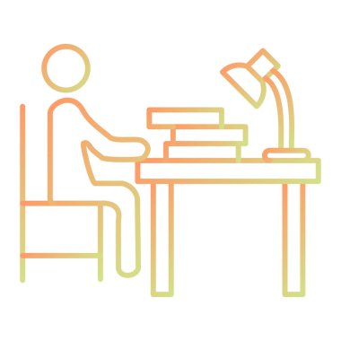 Masada oturan bir kadın ve erkeğin vektör çizimi