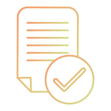 belge simgesi, vektör çizimi