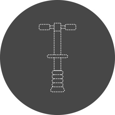 Pogo Çubuğu simgesinin vektör çizimi