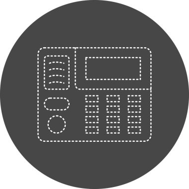 Güvenlik simgesinin vektör illüstrasyonu