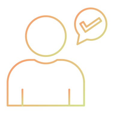 Soyut kullanıcı simgesi, vektör çizim