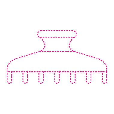 dotted chandelier icon on white background
