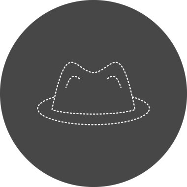 male hat, web icon simple illustration