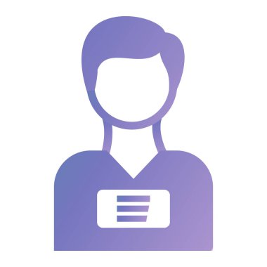 ID kart simgesi vektör illüstrasyonu