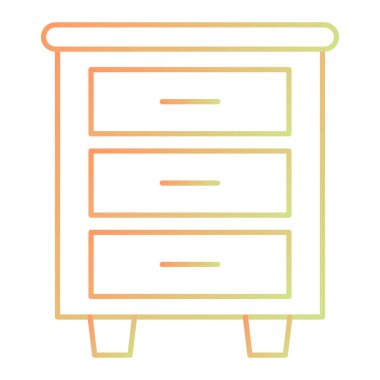 Kabine ikonu vektör illüstrasyonu