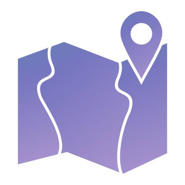 Harita işaretleyici simgesi. konum belirleyici sembol. düz tasarım biçimi.