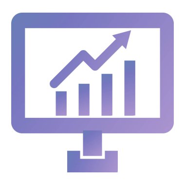 Analizler. Web simgesi basit illüstrasyon