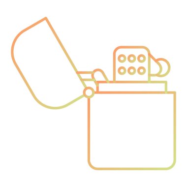 Seo ve teknoloji simgesinin vektör illüstrasyonu