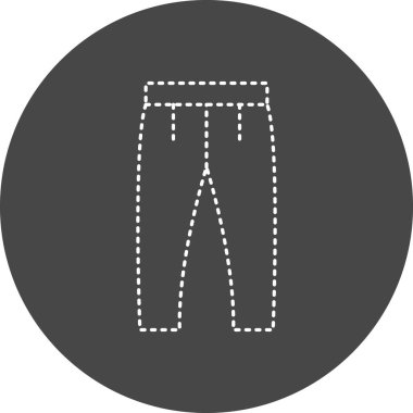 Pantolon. Web simgesi basit illüstrasyon