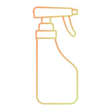 cleaning bottle icon. outline illustration of spray vector icons for web