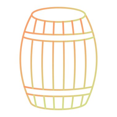 Bir fıçı bira. vektör illüstrasyonu