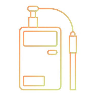 Elektrikli araba ikonu. Web için pil vektör simgelerinin özet çizimi