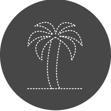 Palm Tree icon, vector illustration simple design
