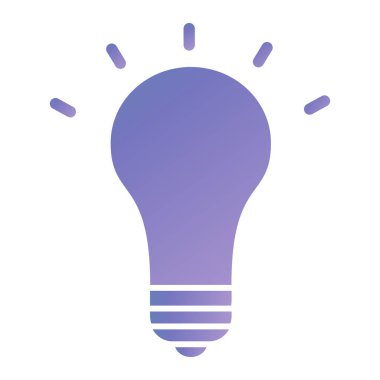 Ampul simgesi. vektör illüstrasyonu