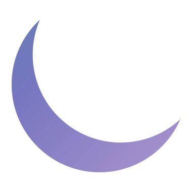 Ay. Web simgesi basit illüstrasyon