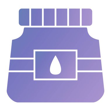 water bottle icon. simple illustration of salt shaker vector icons for web