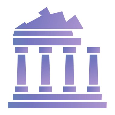 Modern yapı simgesinin vektör illüstrasyonu