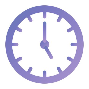 Saat. Web simgesi basit illüstrasyon