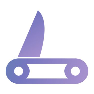 Bıçak. Web simgesi basit illüstrasyon