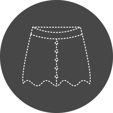 Etek Vektörü Şekil Simgesi Tasarımı 