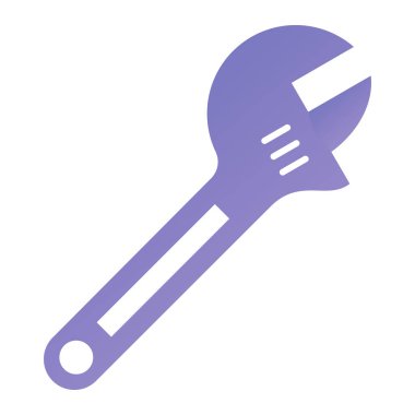 wrench tool icon. isometric of screwdriver vector icons for web design isolated on white background