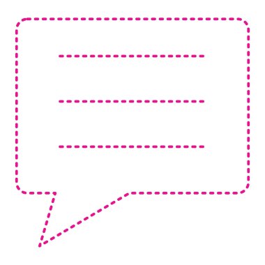 konuşma balonu ikonu vektör illüstrasyon tasarımı