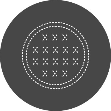 Yuvarlak bir simgenin vektör illüstrasyonu