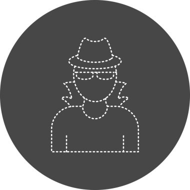 spy man, web icon simple illustration