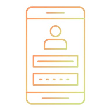 Cep telefonu simgesi, vektör illüstrasyonu