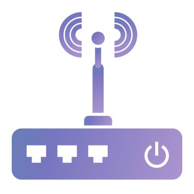 Yönlendirici. Web simgesi basit illüstrasyon