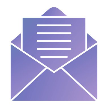 zarf e- posta simgesi vektör illüstrasyonu