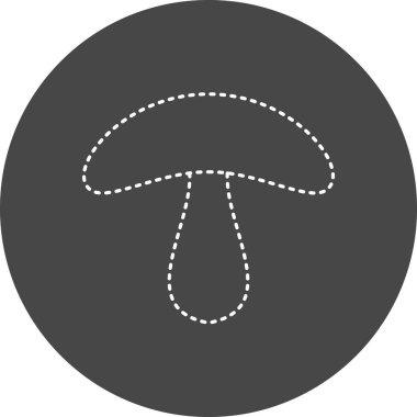 Mushroom icon, vector illustration simple design