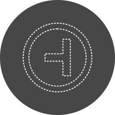 road sign. trendy flat color design icon template for web mobile apps 