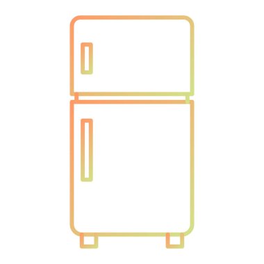Abstract fridge icon vector illustration