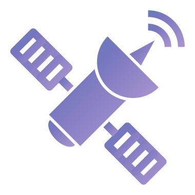 Uydu. Web simgesi basit illüstrasyon