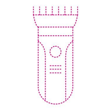 Güzellik ve moda simgesinin vektör çizimi