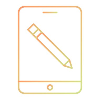 kalem simgesi vektör illüstrasyonu